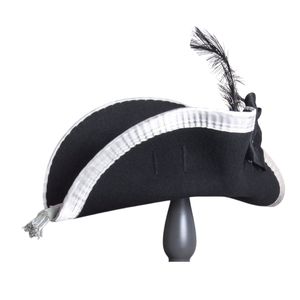 Sombrero Tricornio Negro y Amarillo con Corbata de Moño para Adultos, Estilo Inglés, Unisex, para Fiestas - Product Image 2