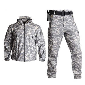 Ensemble uniforme tactique camouflage respirant et imperméable de haute qualité pour les forces de l'ordre et les sports, fabriqué par un professionnel, en polyester/coton - Product Image 2