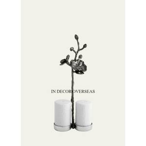 Molinillo de sal y pimienta de Metal de textura única de Color blanco de aspecto atractivo más exigente con soporte de Base de diseño elegante dorado y plateado - Product Image 4