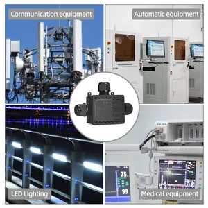 E-Weichat電気プラスチックエンクロージャーケーブル端子ブロックip68防水ジャンクションボックス屋外