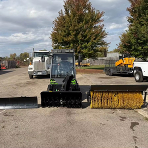 Livraison gratuite Mini tracteur chargeur souffleuse à neige 4 roues motrices Balayeuse utilitaire Souffleuse à neige et charrue Chargeur hydraulique Machine à souffler la neige - Product Image 1