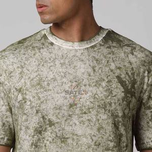 เสื้อยืดผู้ชายลายฟอกสี รุ่นใหม่ปี 2025 ผ้าฝ้าย 100% ระบายอากาศได้ดี เป็นมิตรกับสิ่งแวดล้อม แห้งเร็ว แขนสั้น รับผลิตแบบ OEM บริการสั่งทำพิเศษ - Product Image 6