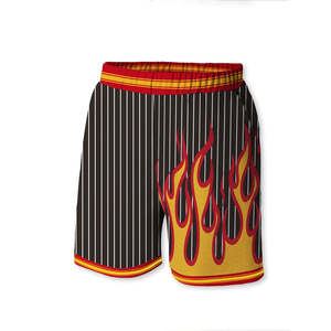 Shorts de basket-ball vintage pour hommes personnalisés de qualité supérieure, nouvelle arrivée, imprimés sur toute la surface, en maille respirante, séchage rapide - Product Image 2
