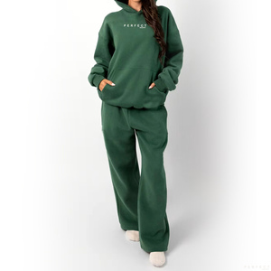 Top Selling Unisex 100% Cotton <b>Fleece</b> French Terry Joggers Straight Wide Leg Sweatpants Casual Wear Custom Logo <b>Trousers</b> - Product Image 5