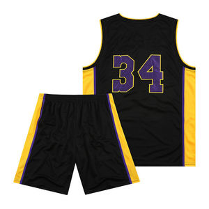 Por encargo ligero hombres baloncesto uniforme ropa deportiva transpirable sin mangas Jersey y pantalones cortos - Product Image 3