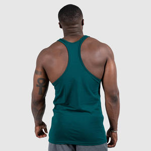 <b>Tank</b> <b>Top</b> <b>Men</b> Custom Logo Solid Sporty Crew Neck Casual Cotton Bamboo Fiber Breathable Clothing <b>For</b> Summer <b>Men's</b> <b>Tank</b> <b>Tops</b> - Product Image 3