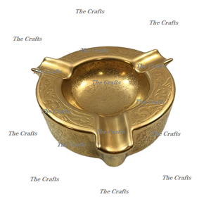 Cendrier Antique en laiton pour accessoires de table Fumer Porte-cendres Bol Plateau à tabac à des prix acceptables - Product Image 2