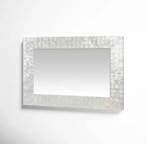 MOP Frame Rustic Indoor Sunburst <b>Rectangle</b> Wall <b>Mirror</b> Modern <b>Bathroom</b> Decorative Wall <b>Mirrors</b> - Product Image 4