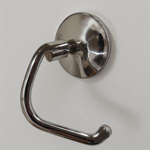 Porte-papier hygiénique mural en fer noir mat de qualité supérieure avec base ornée Artisan fait à la main conçu pour élégant - Product Image 6