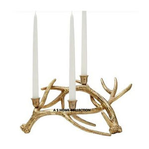 Dernier métal cerf petite taille doré gros décoratif cadeau de noël décoration bougeoir - Product Image 5