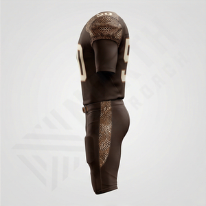 Uniforme de football américain sur mesure à forte demande, respirant, structure renforcée, manches courtes, ensemble de performance pour équipe - Product Image 3