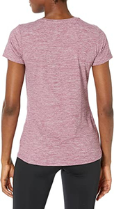 T-shirt à col rond à manches courtes Tech Stretch pour femmes de nouveau design, t-shirts pour femmes de grande taille. Chemises de gym sur mesure - Product Image 5