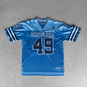 Venta al por mayor de diseño personalizado de fútbol americano Retro malla Jersey Transferencia de Calor impreso de gran tamaño corto transpirable de talla grande - Product Image 1