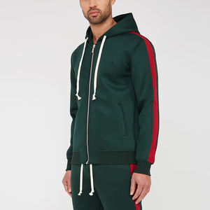 Nueva llegada por encargo al por mayor precio transpirable 100% algodón tela transpirable conjuntos de dos piezas hombres chándales - Product Image 6