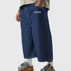 Shorts en jean décontractés pour hommes de haute qualité avec un design unique Chrome Heart, écologiques et anti-UV, style tendance de la rue - Product Image 1