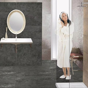 ROYALISH Nero 600x1200mm Azulejos de porcelana tallada de estilo europeo moderno Acabado mate Sólido PARA INTERIOR DE BAÑO Antibacteriano - Product Image 1