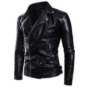 New Arrivals Wholesale Price High Quality Oem Design <b>Men</b> Leather <b>Jacket</b> <b>Slim</b> <b>Fit</b> Stylish Comfortable Low Price Leather <b>Jacket</b> - Product Image 2