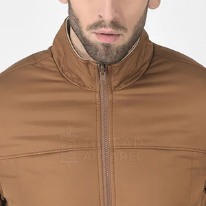 Chaqueta de bombardero con cuello levantado para hombre, ropa informal de invierno a prueba de viento ecológica de alta calidad, precio bajo, hecha en Pakistán, stock a la venta - Product Image 6