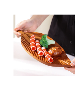 Serveur de fruits secs conception simple assiette de service en bois Récipient alimentaire meilleure quantité directement de la fabrication - Product Image 5