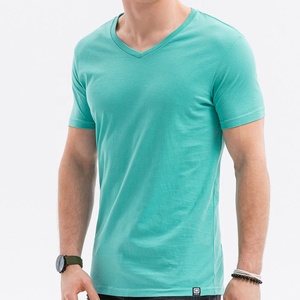 Manufacturer's Hot Sale Custom Men's Half Sleeve 100% Cotton Knitted Fabric Formal T-Shirt - Product Image 5