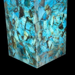 Lampe LED en résine faite à la main en forme de fleur, veilleuse, design de statue de plongée, thème sous-marin, cadeau pour la fête des mères, lampe en agate, sac en pierre - Product Image 5