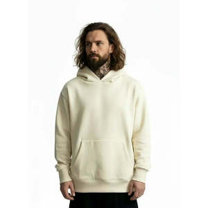 Sudadera con Capucha de Algodón Orgánico Personalizada CX27, Corte Estándar, 500 GSM, Felpa Francesa, Tallas XS-XL, Bordado 3D, Serigrafía Artic Wolf [EN STOCK] - Product Image 1