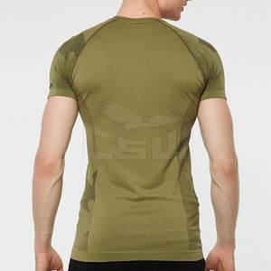 T-shirt de gymnastique de couleur vierge T-shirt de bonne qualité durable Nouveau design T-shirts de gymnastique en polyester - Product Image 2