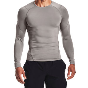 Chemises de compression à manches courtes pour hommes, coupe ajustée, séchage rapide, écologiques, rashguard, MMA, gym, fitness, sport, t-shirts personnalisés - Product Image 1