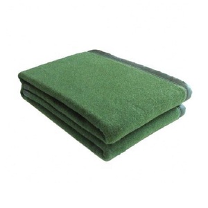 100% Pure Nouvelle Laine Polyester Fil Teint Épais Vert Olive Couverture Personnalisée 150x200cm - Product Image 6