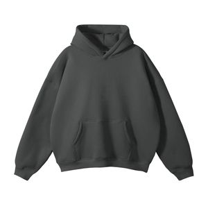 Sudadera con Capucha Personalizada para Hombre, 100% Algodón, de Alta Calidad, con Estampado Puff, Sólida, Extra Grande, Corta, con Bolsillos, Resistente al Viento, para Invierno - Product Image 3