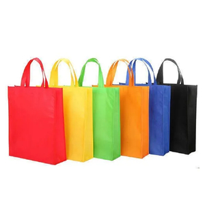 Bolsa de mano no tejida de gran capacidad con asas largas, bolsa reutilizable, bolsa ecológica impresa personalizada para supermercados y eventos - Product Image 2
