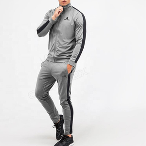 Chaqueta jersey con logotipo personalizado al por mayor, conjuntos para hombre, chándales en blanco para hombre, conjunto de chándal de poliéster y algodón, chándal para hombre - Product Image 1