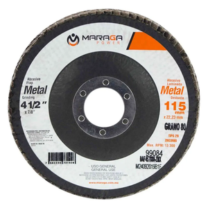 Disco de Láminas 4-1/2\" Eje 7/8\" Grado 80 Tipo 29 Paquete de 10 Piezas DAF457880-ZMX - MARAGA - Product Image 1