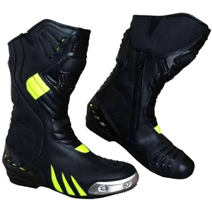Bottes de moto de tourisme courtes en cuir sur mesure nouvelle puissance à la mode chaussures de moto de tourisme courtes par Standard International - Product Image 2