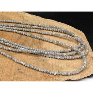 Perles de diamants bruts naturels gris blanc AAA+ non taillés pour la fabrication de bijoux, cadeau d'anniversaire - Product Image 2