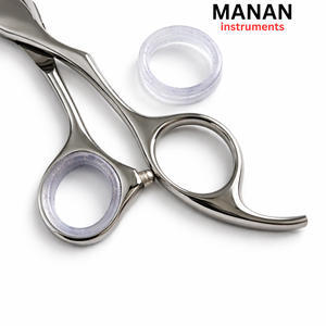 Tijeras de Barbero de Acero Inoxidable 4Cr13, Afiladas, para Diestros, con Mango Mediano y Dientes Personalizados para Cortar el Cabello - Product Image 3