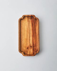 Plateau de service en bois unique Plateau de service en bois d'acacia et de manguier Produit de super marché Maison Hôtel et Restaurant BY HF CRAFTS - Product Image 1