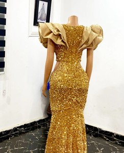 เดรสเลื่อมสีทอง, ชุดปาร์ตี้, ชุดค็อกเทลหรูหรา, ชุดราตรี - Product Image 2