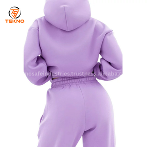 Survêtement d'hiver imprimé respirant pour femmes Logo personnalisé Prix de gros Pantalon de survêtement en polaire pour adultes Ensembles Style Service OEM - Product Image 5