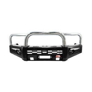 Pare-buffle en acier noir NP300 Deluxe Steel Bull 4x4 tout-terrain avec plaques de poids, pare-chocs avant NP300 4x4 à vendre - Product Image 3