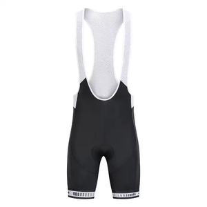 ชุดปั่นจักรยานสีขาวดำแบบรูดซิปขึ้นชุดปั่นจักรยานผ้าโพลีเอสเตอร์แบบแห้งเร็วพิมพ์ซับลิเมชันเต็มตัวสี100% - Product Image 4