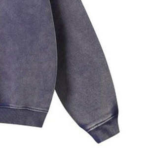 Acid Wash Hoodie Customize basics cotton blended Hoodies Oem Logo Zipper <b>Thermal</b> Oversized Breathable Blank Hoodie <b>for</b> <b>Men</b> - Product Image 5