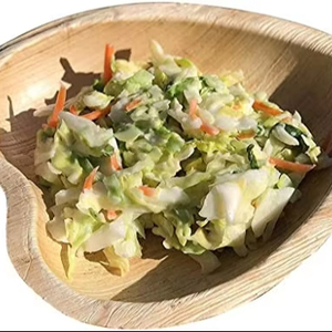 Platos de Cena Ecológicos de 8 Pulgadas en Forma de Corazón, Hechos de Hoja de Palma Areca 100% Natural, Biodegradables y Desechables, Diseño Europeo para Eventos - Product Image 1