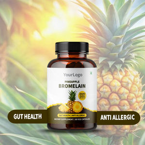 99% Pure Organic <b>Pineapple</b> Bromelain Extract Powder Capsule in Bottle High Quality Herbal Extract Factory Rate Exporters - Product Image 1