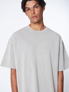 T-shirt pour homme à col rond de haute qualité, en tissu tricoté uni avec motif de lettres, logo personnalisé, séchage rapide - Product Image 4