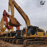Excavatrice sur chenilles Komatsu PC450 de 45 tonnes, grande pelle minier lourde avec moteur SAA6D125E5, excavatrice de construction japonaise d'occasion