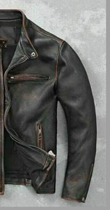 Veste de moto en cuir de qualité supérieure Veste de moto Protection pour les motocyclistes Vestes d'équitation en cuir à la mode - Product Image 2