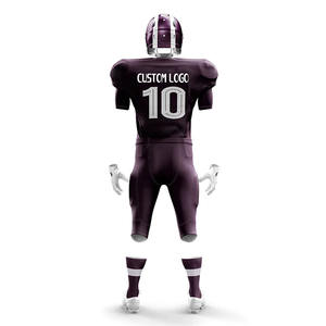 Ensemble maillot et short de football américain à sublimation personnalisée en gros uniformes d'équipe respirants pour clubs, écoles et tournois - Product Image 6