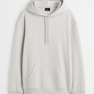 Sweat-shirt à capuche personnalisé 100% coton pour hommes, style Boxy surdimensionné sans ficelles, brodé et teint en plaine, pour l'hiver - Product Image 1