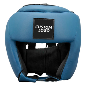 Protège-tête de boxe en cuir avec rembourrage en mousse haute densité, protection des joues et du menton, équipement d'entraînement, protège-bouche confortable à grande ouverture - Product Image 1